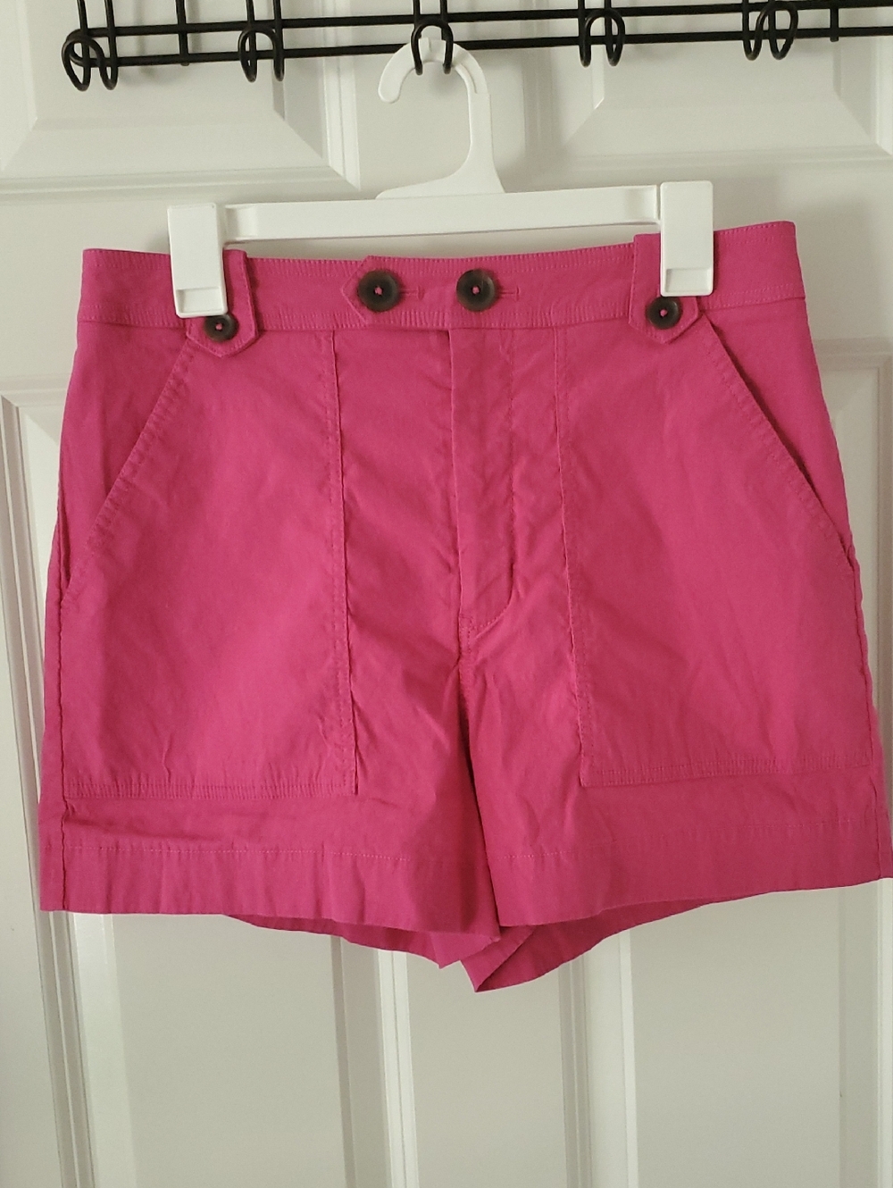 Anthropologie Maeve Pink High-Rise Casual Shorts Size 10